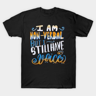 Special Needs Nonverbal Autism Awesome Design T-Shirt